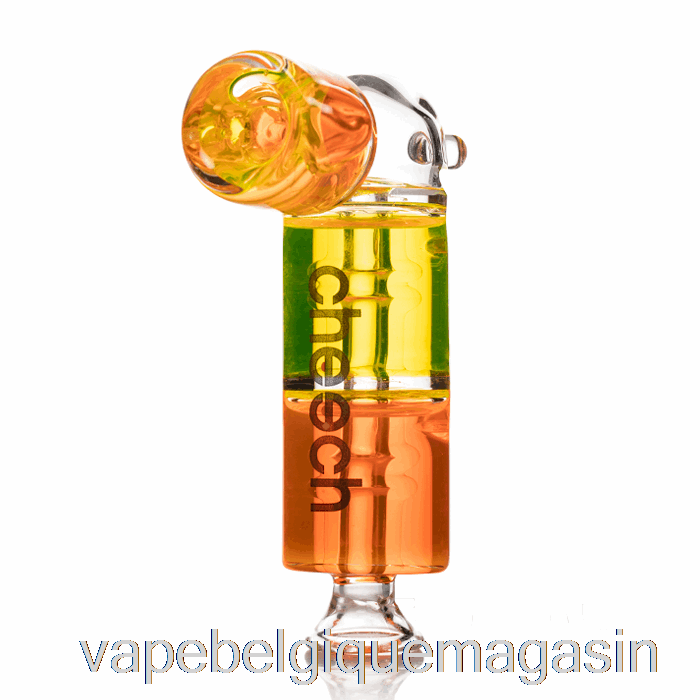 Vape Juice Cheech Glass Double Pipe à Main Congelable Orange/jaune